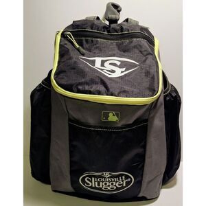 Louisville Slugger Baseball Softball Bat Backpack Equipment Bag Black Gray